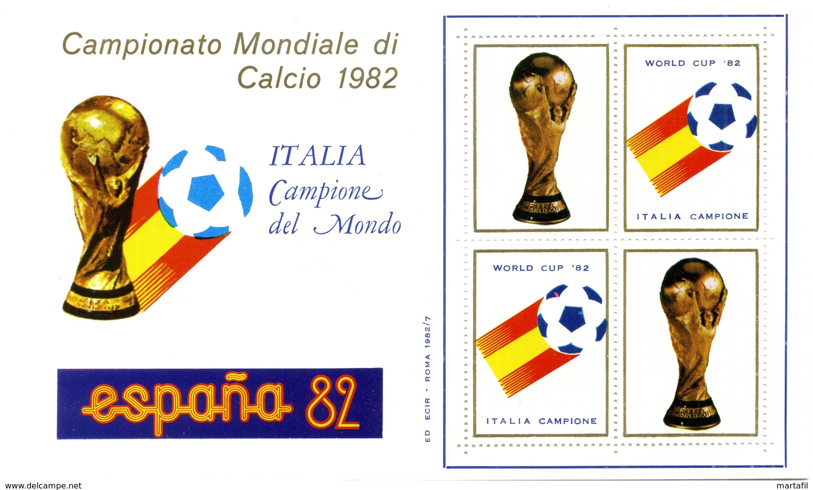 ERINNOFILIA / Espana82 Campionato Mondiale Di Calcio - Erinnofilia