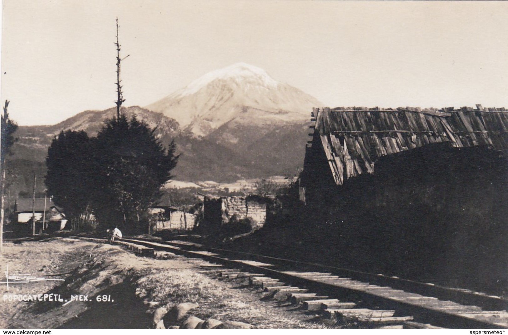 POPOCATEPETL, MEXICO. VOLCAN VOLCANO. POSTAL CARD CPA CIRCA 1920's NOT CIRCULATED. -LILHU - Messico