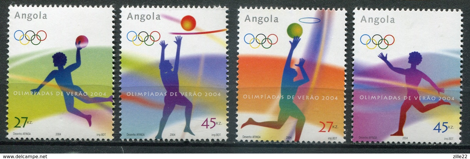 Angola Mi# 1728-31 Postfrisch MNH - Olympics Athens 2004 - Angola