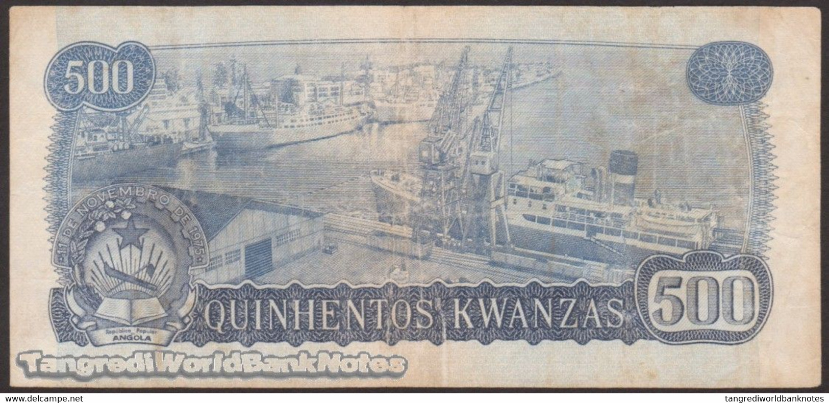 TWN - ANGOLA 116 - 500 Kwanzas 14.8.1979 Various Prefixes VG/F - Angola