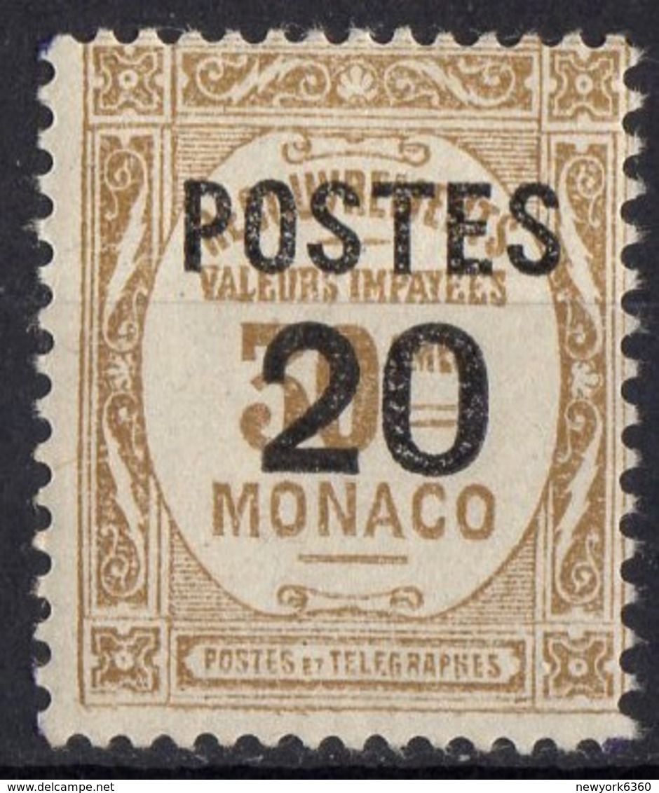 MONACO  N* 143 TB Charniere - Ungebraucht