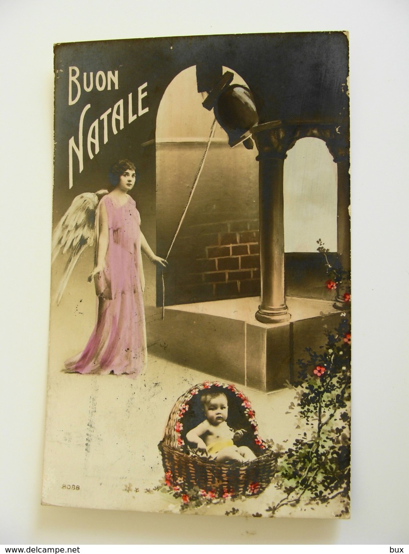 BUON NATALE  NOEL        POSTCARD   USED CIRCULE'   CONDITION PHOTO FORMATO PICCOLO FOTOGRAFICA - Altri & Non Classificati