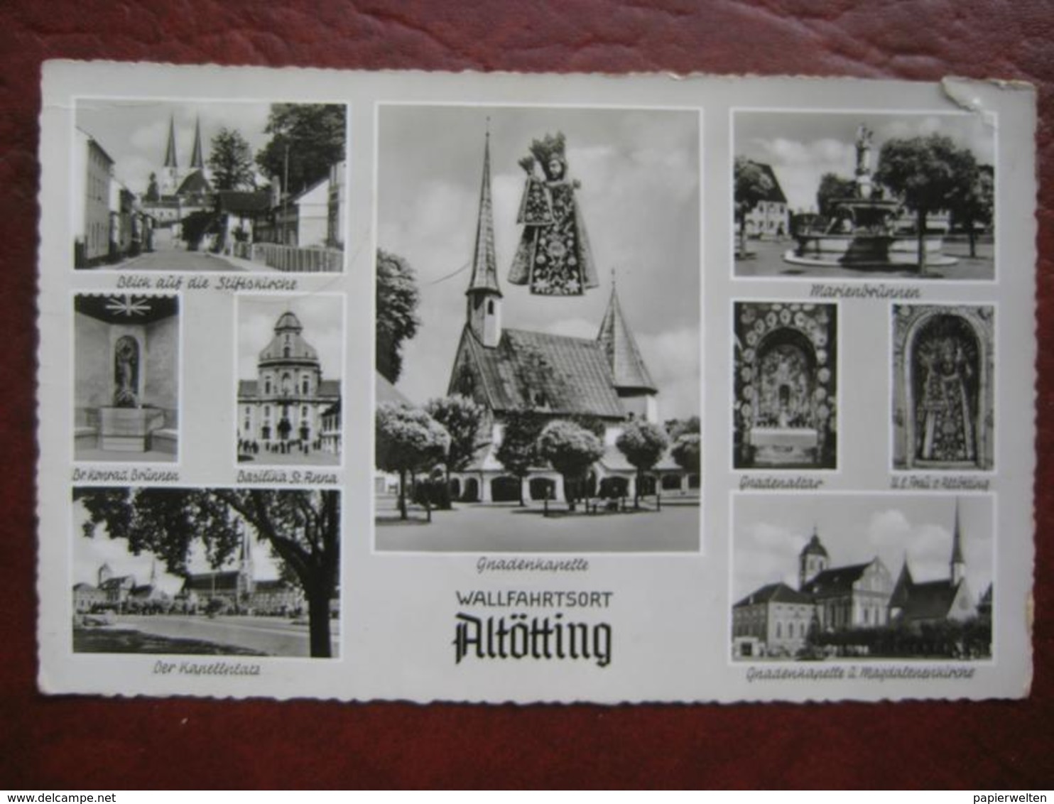 Altötting - Mehrbildkarte "Wallfahrtsort Altötting" - Altoetting