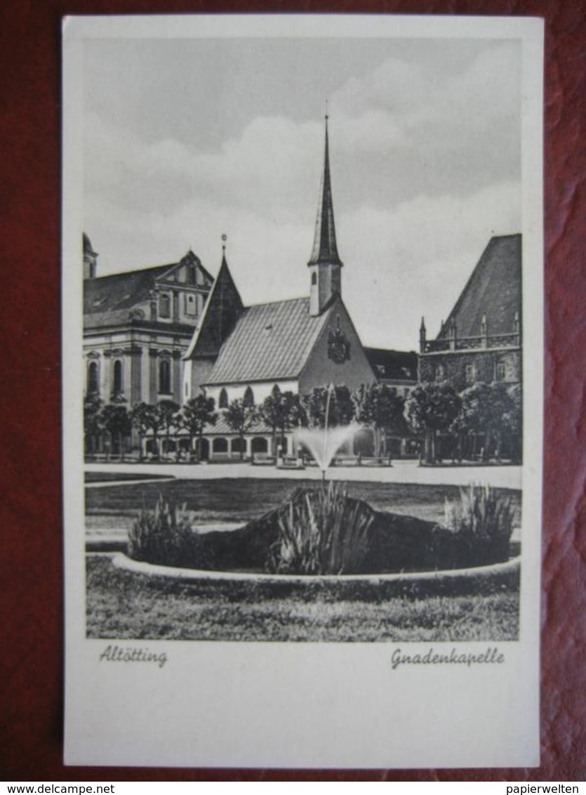 Altötting - Gnadenkapelle / Springbrunnen - Altoetting