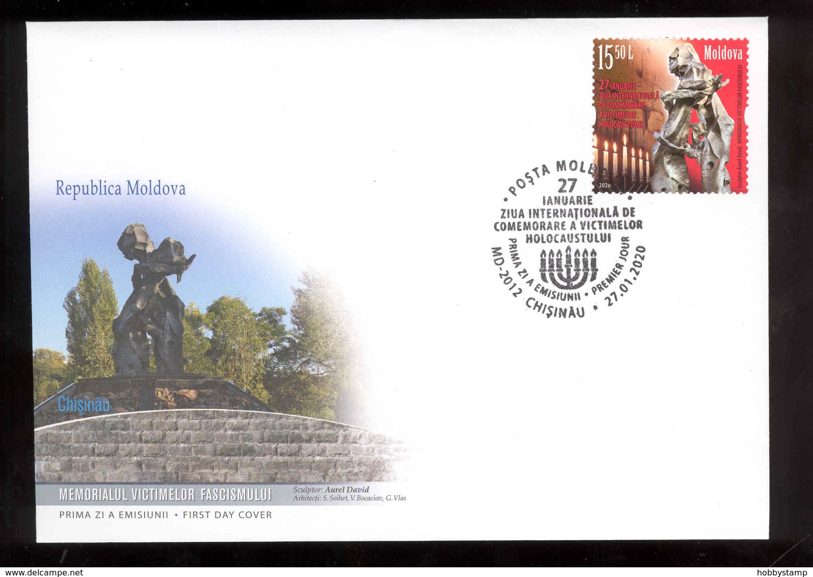 Moldova 2020 27 January - International Day Of Victim Memory Of Holocaust FDC - Moldova