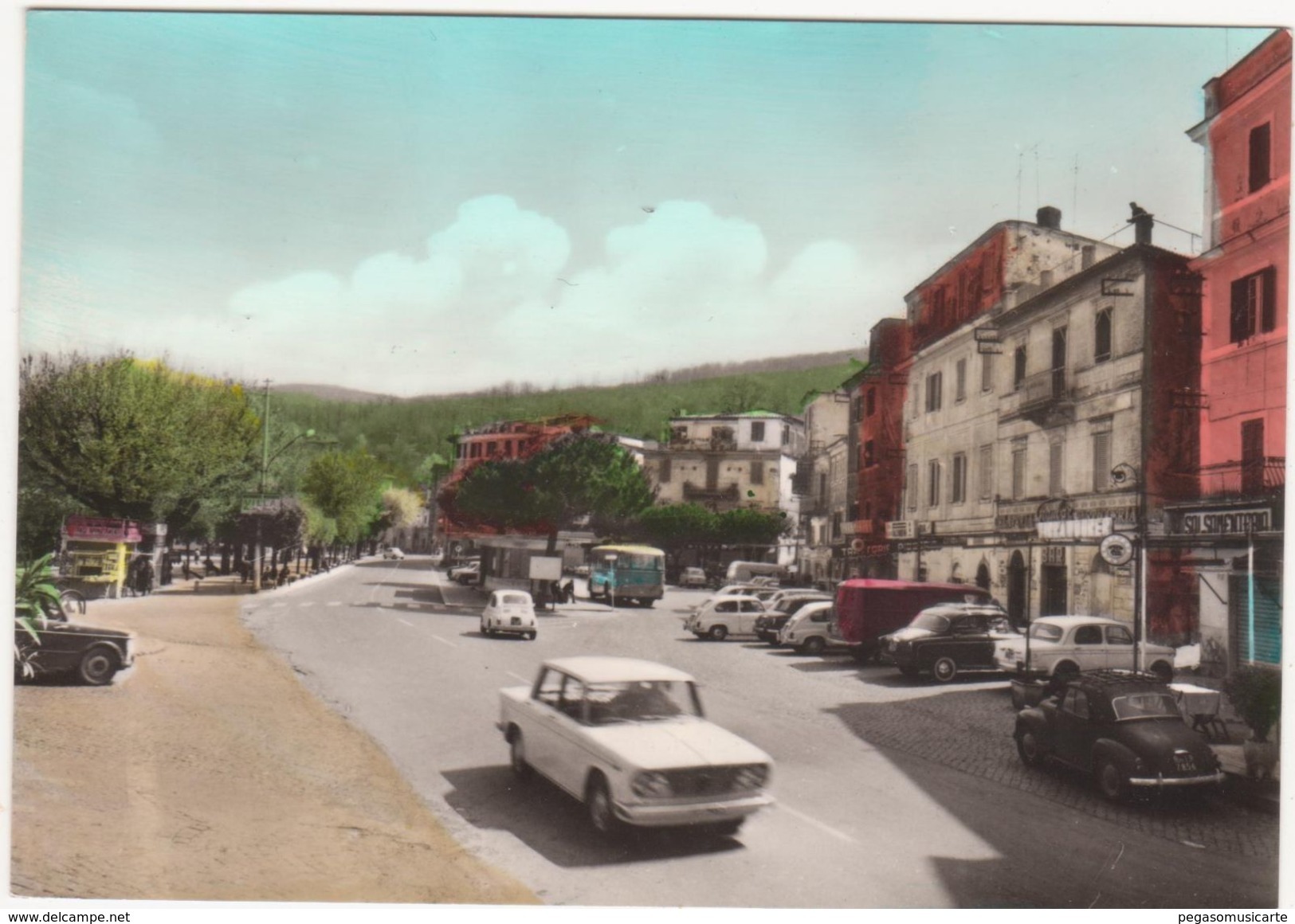 M104 MONTECOMPATRI ROMA PIAZZA G GARIBALDI 1960 CIRCA AUTOMOBILI - Altri & Non Classificati