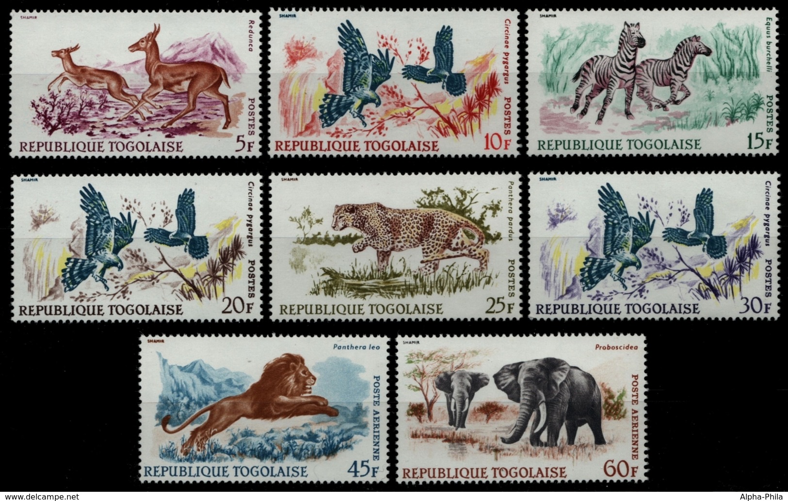 Togo 1967 - Mi-Nr. 598-605 ** - MNH - Wildtiere / Wild Animals - Togo (1960-...)