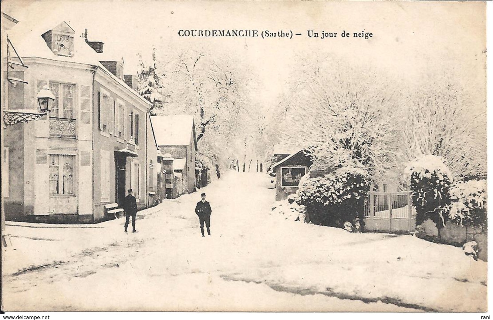 72- Sarthe -COURDEMANCHE    " Un Jour De Neige " - Andere & Zonder Classificatie