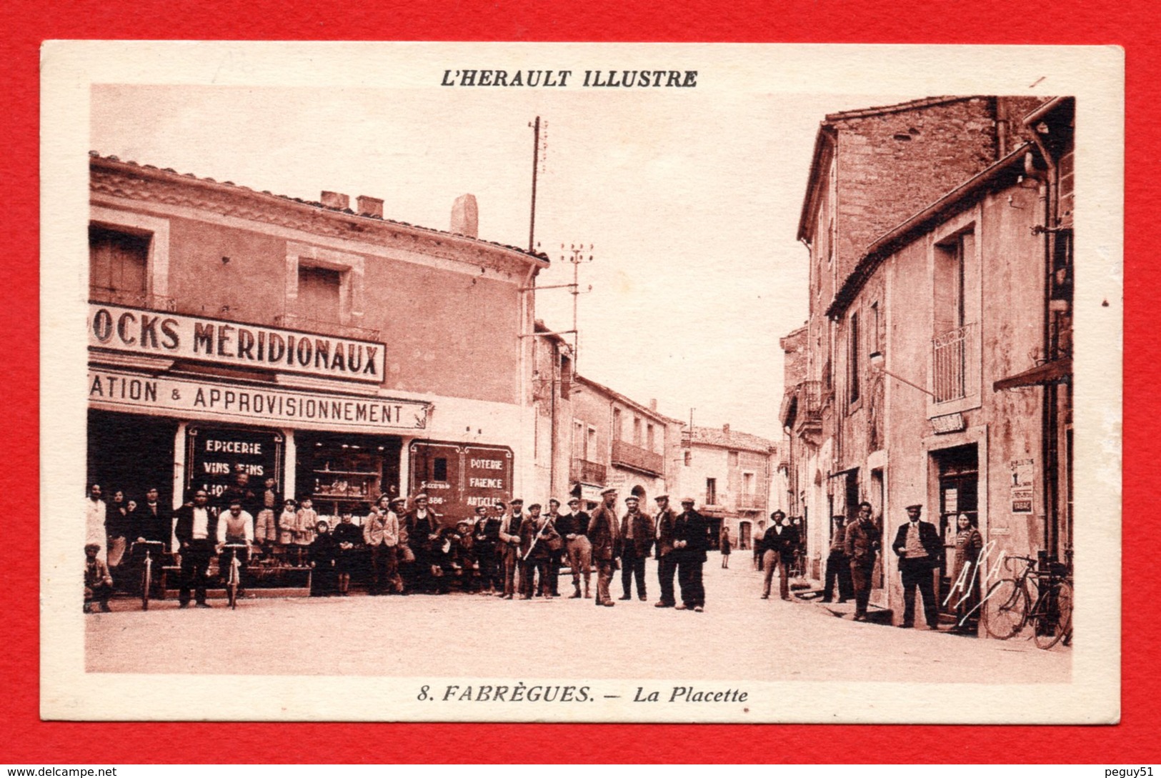 34. Fabrègues. La Placette. Grand Magasin, Pâtisserie, Café, Tabac. . - Autres & Non Classés