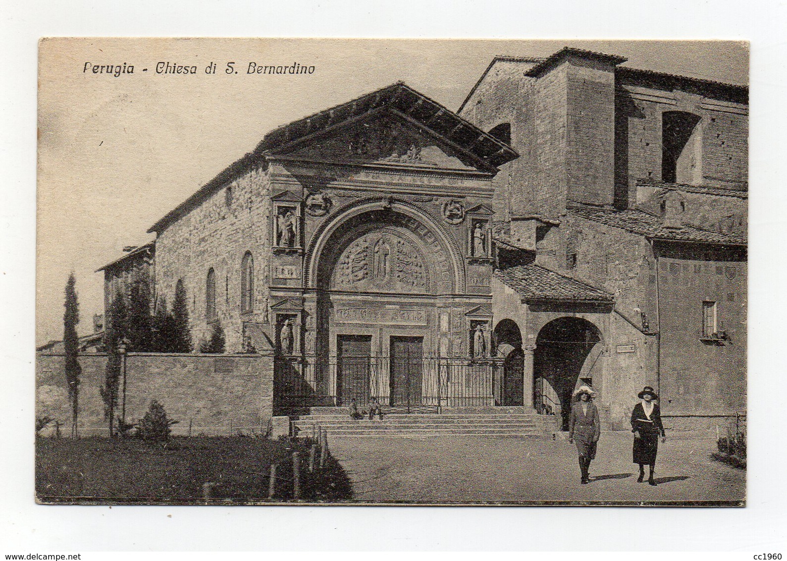 Perugia - Chiesa Di S. Bernardino - Viaggiata Nel 1928 - (FDC19605) - Perugia