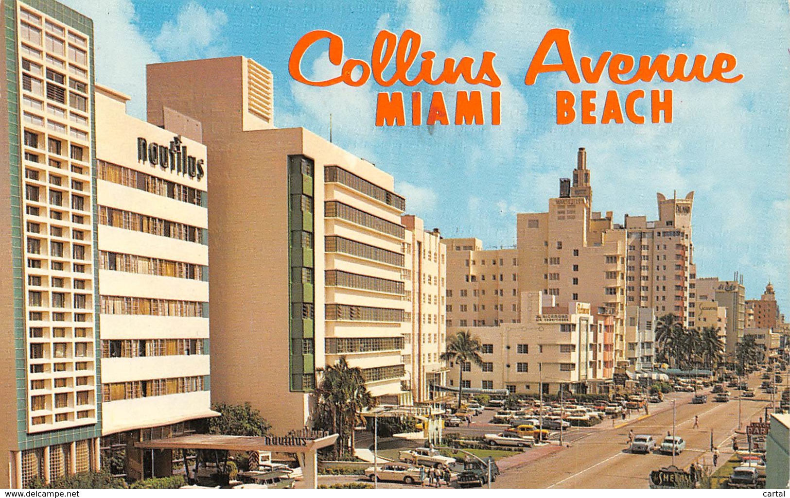 MIAMI BEACH - A View Of The Fine Hotels Looking South On Collins Avenue From 18th Street - Miami Beach