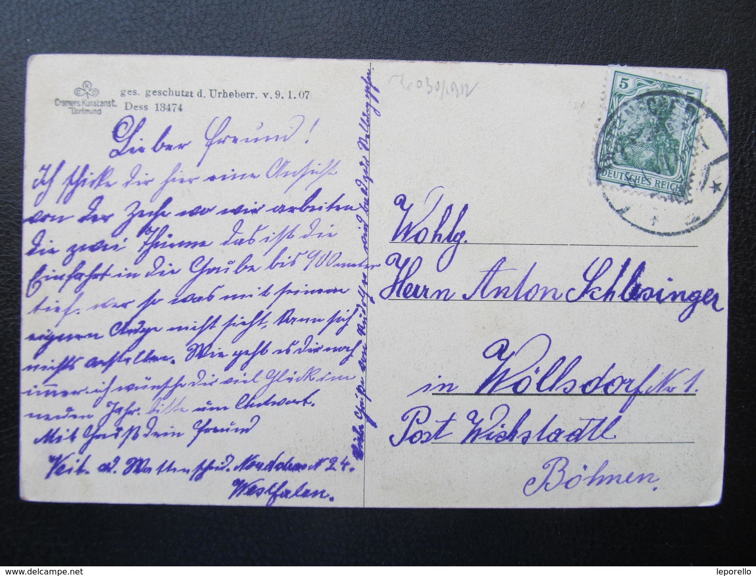 AK BOCHUM WATTENSCHEID 1909 Zeche Holland ///  D*41733 - Bochum