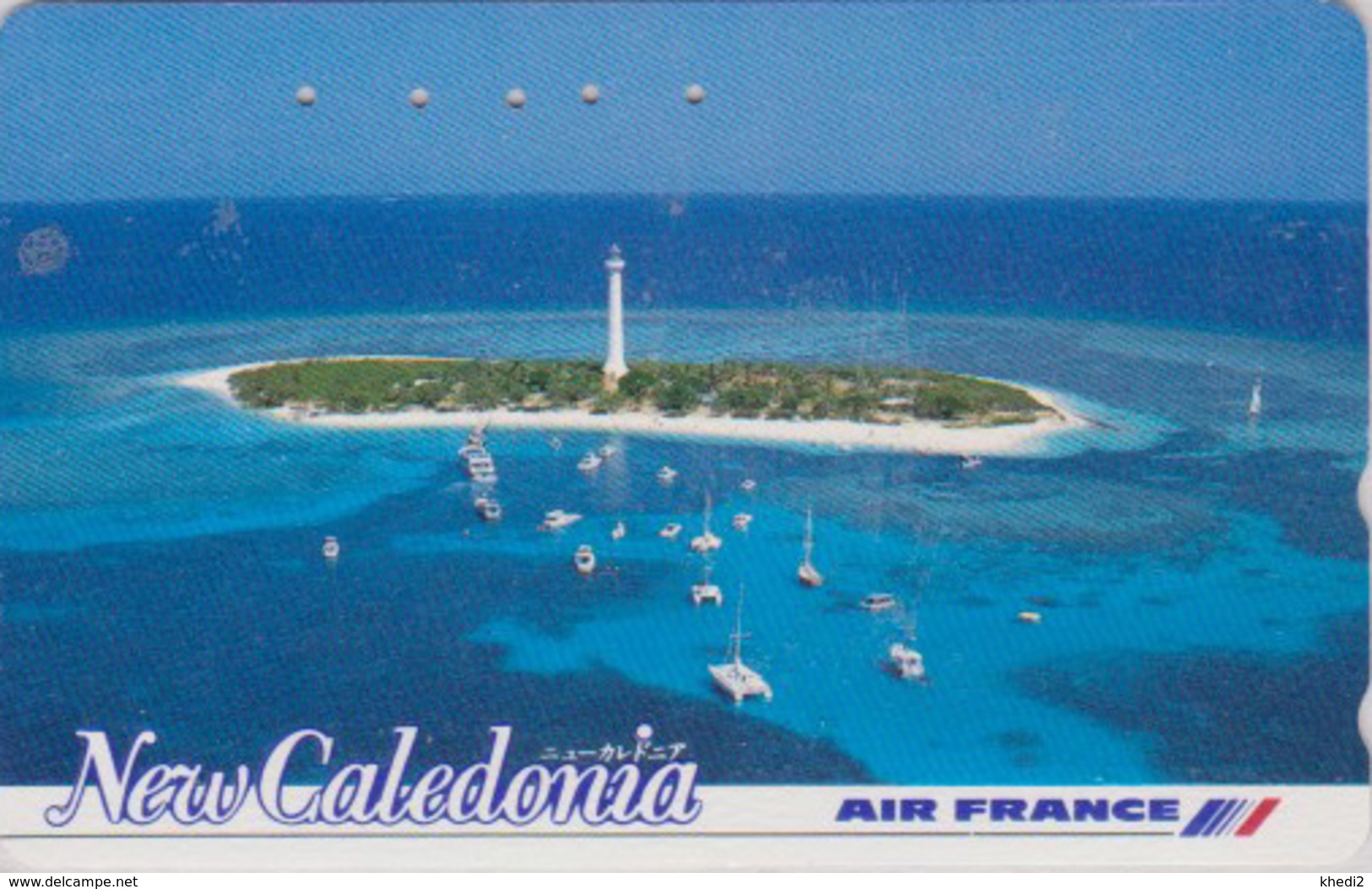 TC Japon / 110-011 - Site NOUVELLE-CALEDONIE - AIR FRANCE & PHARE - NEW CALEDONIA LIGHTHOUSE Japan Phonecard/ Avion - 23 - Avions