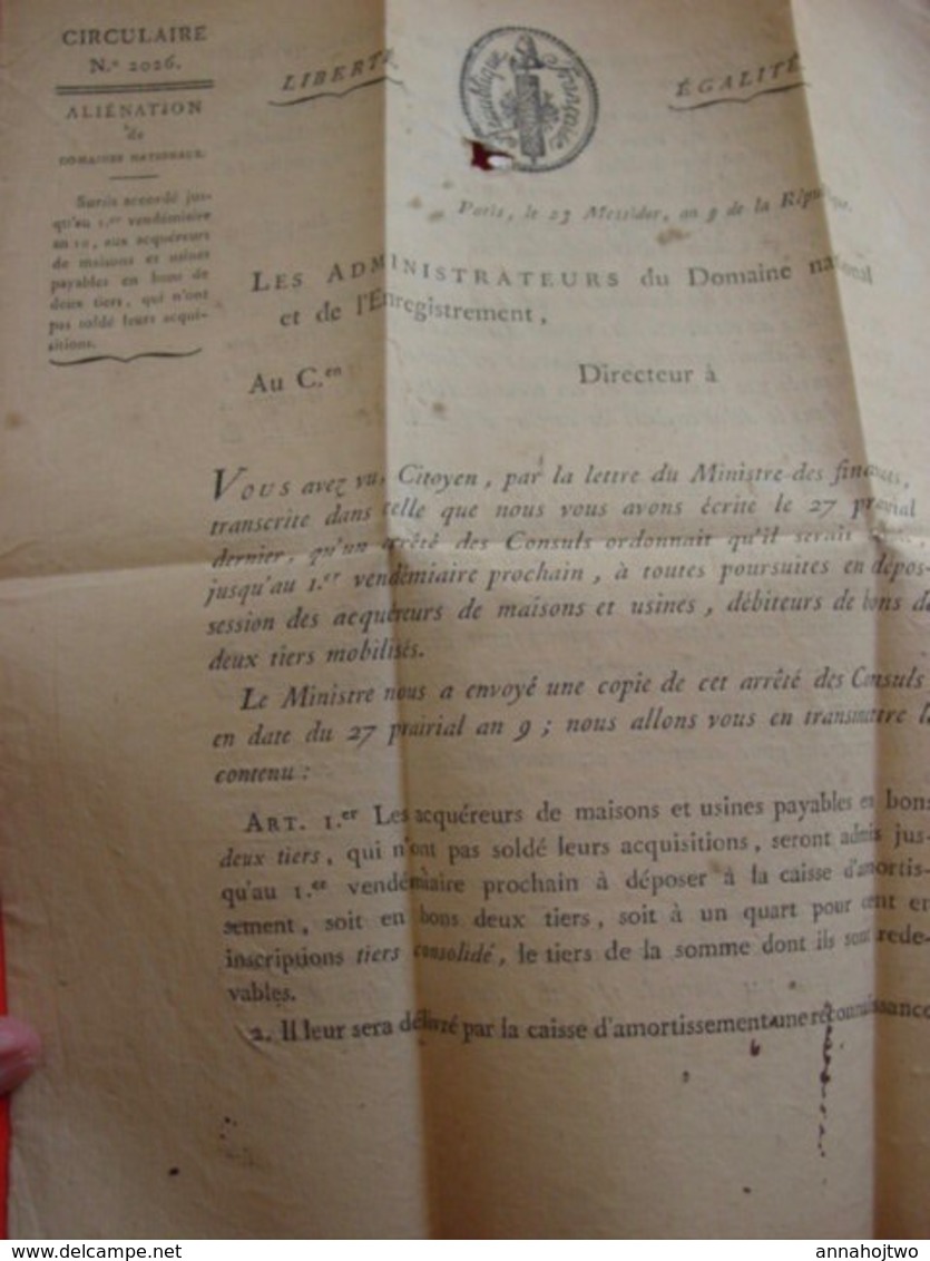 RÉVOLUTION VENDÉE -Marque 79/FONTENAY / LE PEUPLE S/lettre > LA ROCHE-GUYON -Nom Révolutionnaire Fontenay Le Comte - 1801-1848: Voorlopers XIX