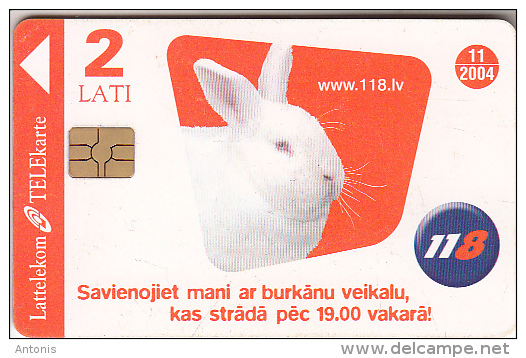 LATVIA - Rabbit, Exp.date 11/04, Used - Lettonia