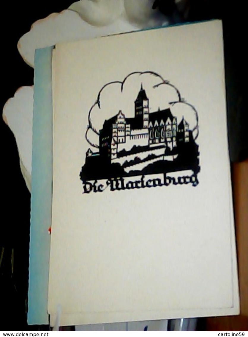 GERMANY ALEMAGNE Deutschland Scherenschnitt Cp Schwindt, A.M., Malbork Marienburg Westpreußen Hochschloss N1950 HK4410 - Westpreussen