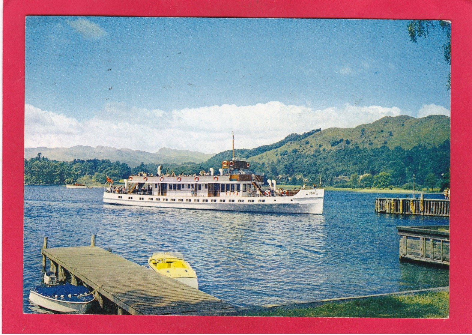Modern Post Card Of M.V. Teal On Lake Windermere, Cumbria,England,A62. - Other & Unclassified