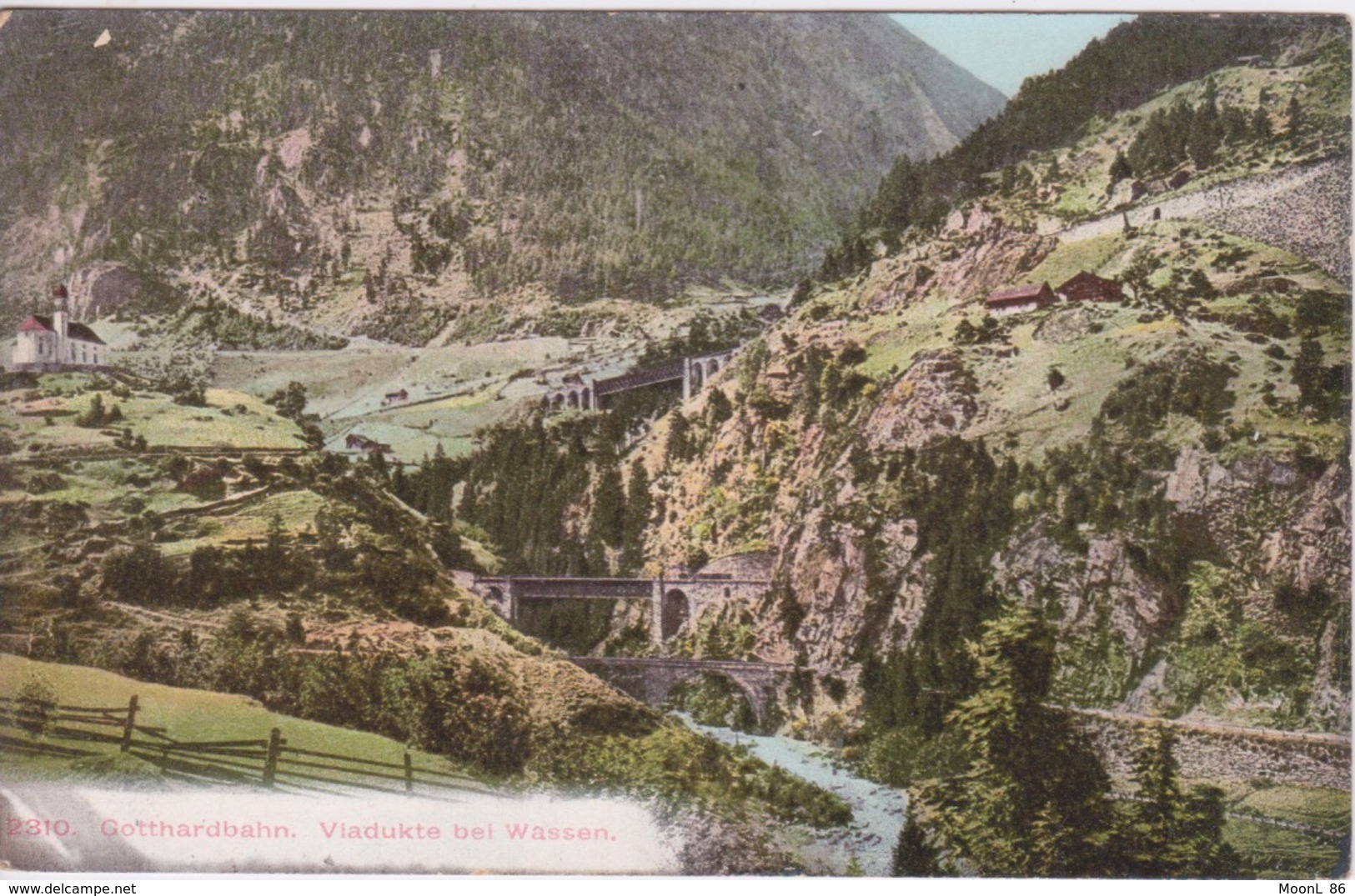 ZWITSERLAND - SCHWEIZ - SUISSE - GOTTHARDBAHN - VIADUC BEL  WASSEN - Wassen