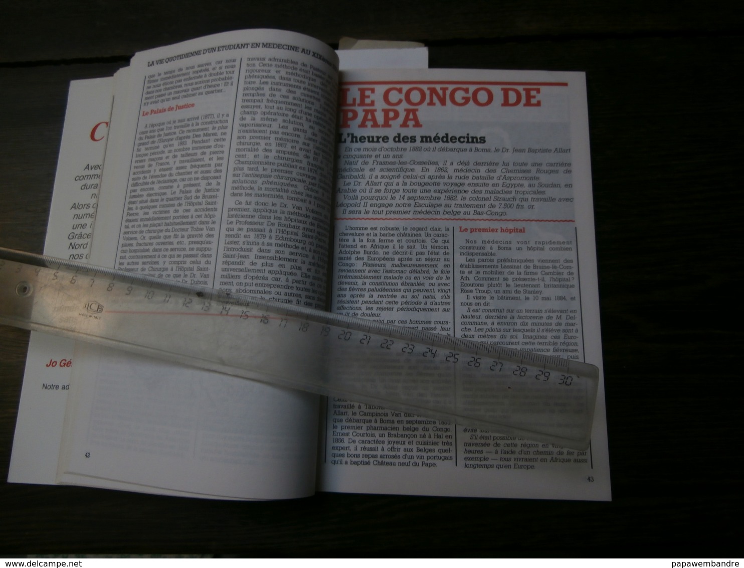 Belgia 2000 N° 9 Juillet 1984 : Congo, Antoine Depage, Antoine Fonck, JB Allart - Histoire