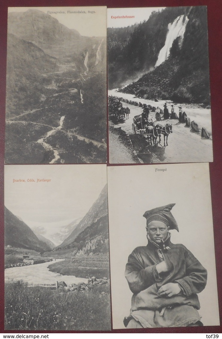 Superbe Lot De 20 Cpa De Norvege  - Toutes Scannées - Belles Animations - N°38 - 5 - 99 Cartes