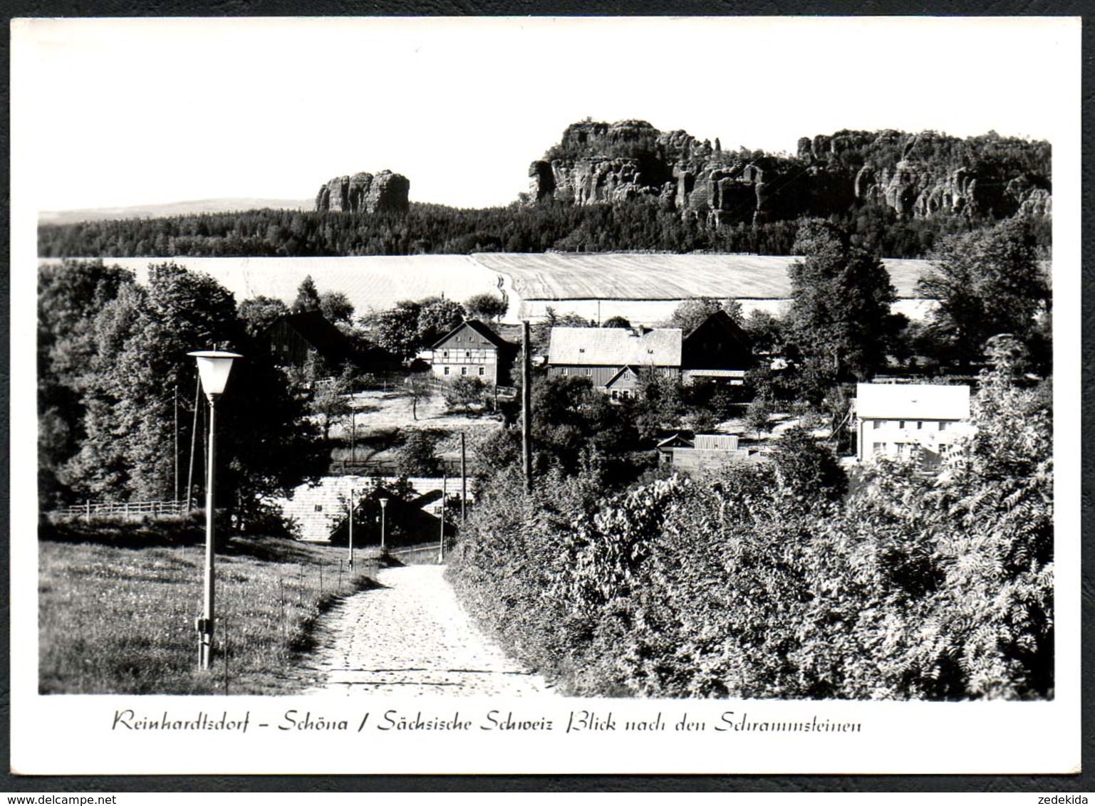 D3306 - Reinhardtsdorf Schöna Sächsische Schweiz Schrammsteine - Foto Hering - Schoena