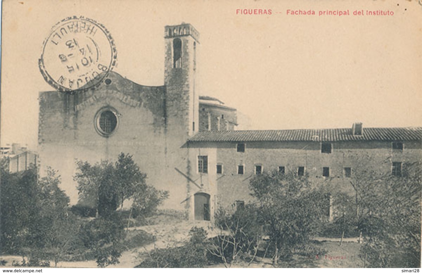 FIGUERAS - FACHADA PRINCIPAL DEL INSTITUTO - Gerona