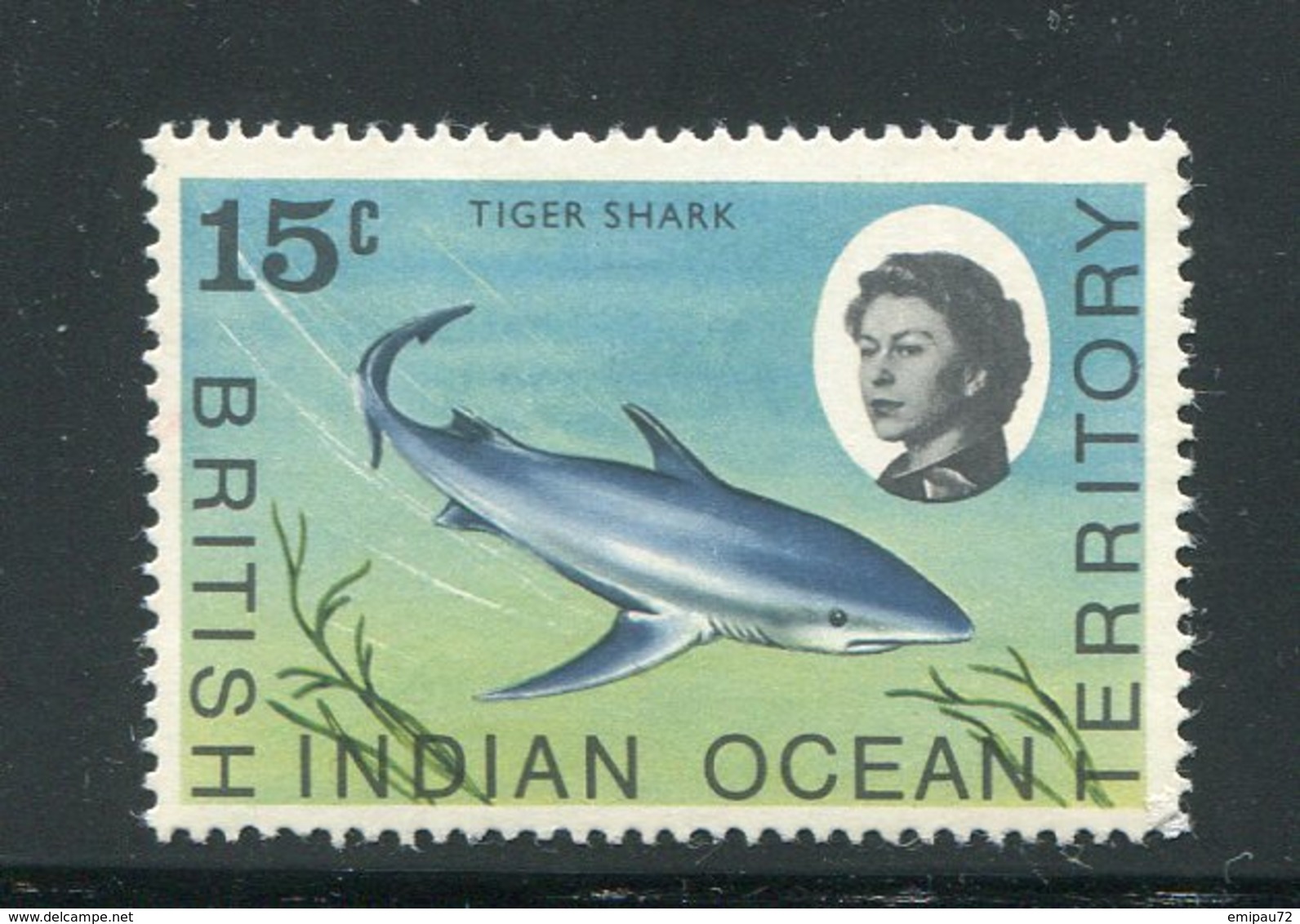 OCEAN INDIEN- Y&T N°18- Neuf Sans Charnière ** (requins) - Territorio Britannico Dell'Oceano Indiano
