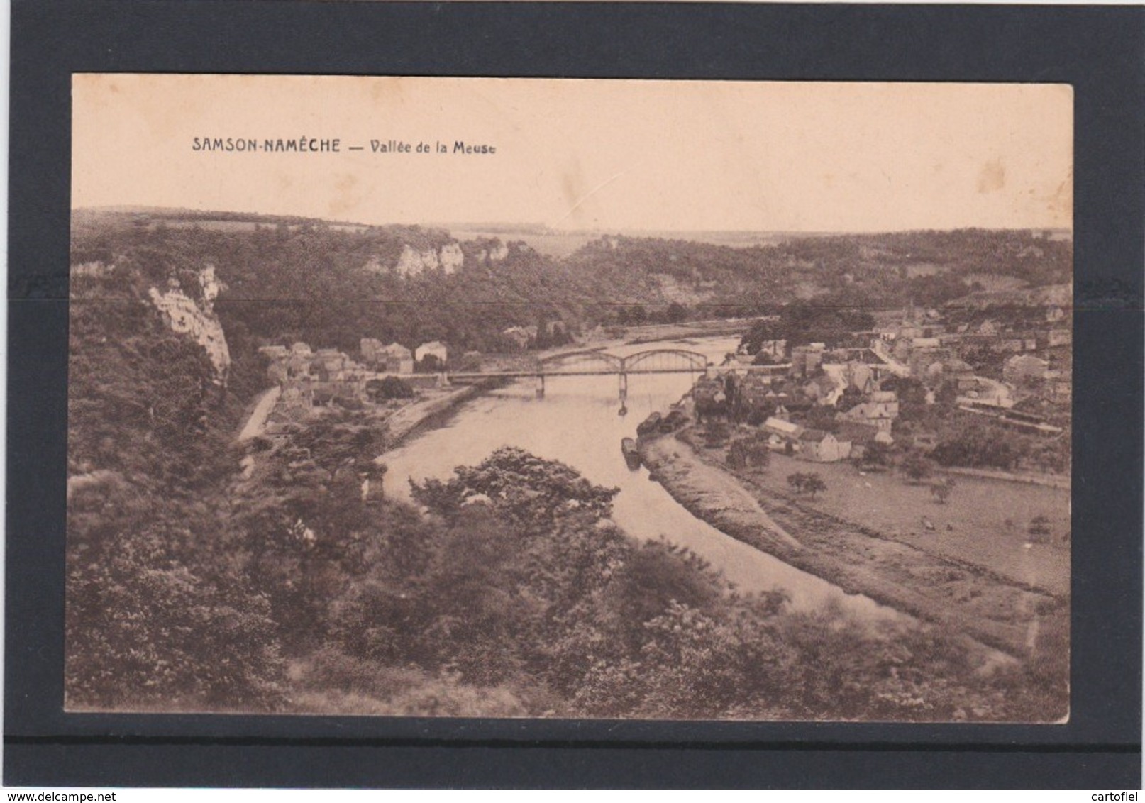 NAMECHE-SAMSON-VALLEE DE LA MEUSE-PONT-PHOTOTYPIE-DESAIX-VOYEZ LES 2 SCANS ! ! ! - Andenne