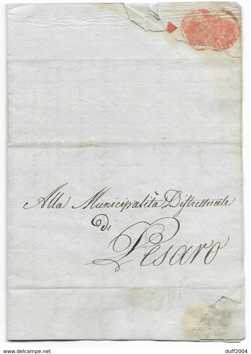 NAPOLEONE - PESARO - 22 MESSIDORO - AN.9 ( 11.7.1801 ). - 1. ...-1850 Prefilatelia