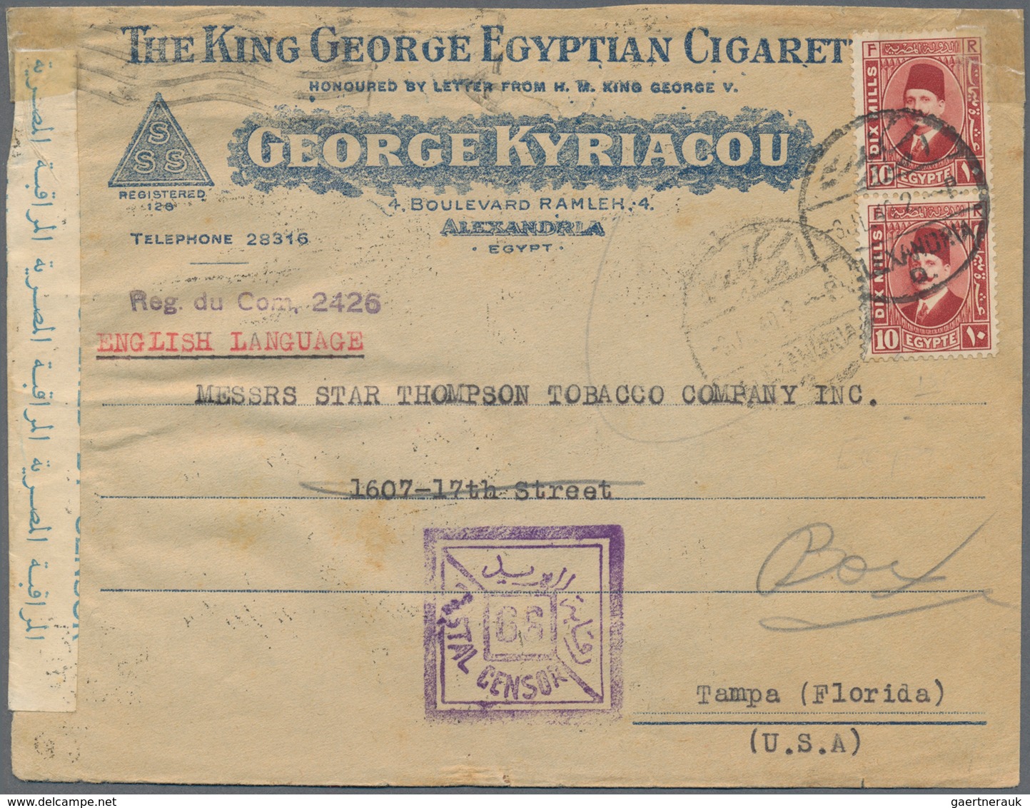 Ägypten: 1856-1940's POSTAL HISTORY: Collection of about 120 covers, picture postcards, postal stati