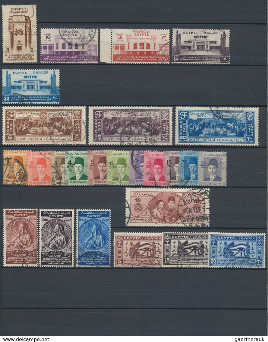 Ägypten: 1866-1950's: Mint And Used Collection Of Some Hundred Stamps, Souvenir Sheets From 1946 (pe - 1866-1914 Khedivato De Egipto