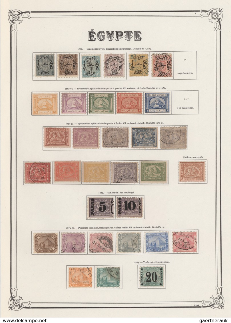 Ägypten: 1866/1974, A Splendid Collection In A Huge Yvert Album, Except A Few Virtually Complete Wit - 1866-1914 Khedivato De Egipto