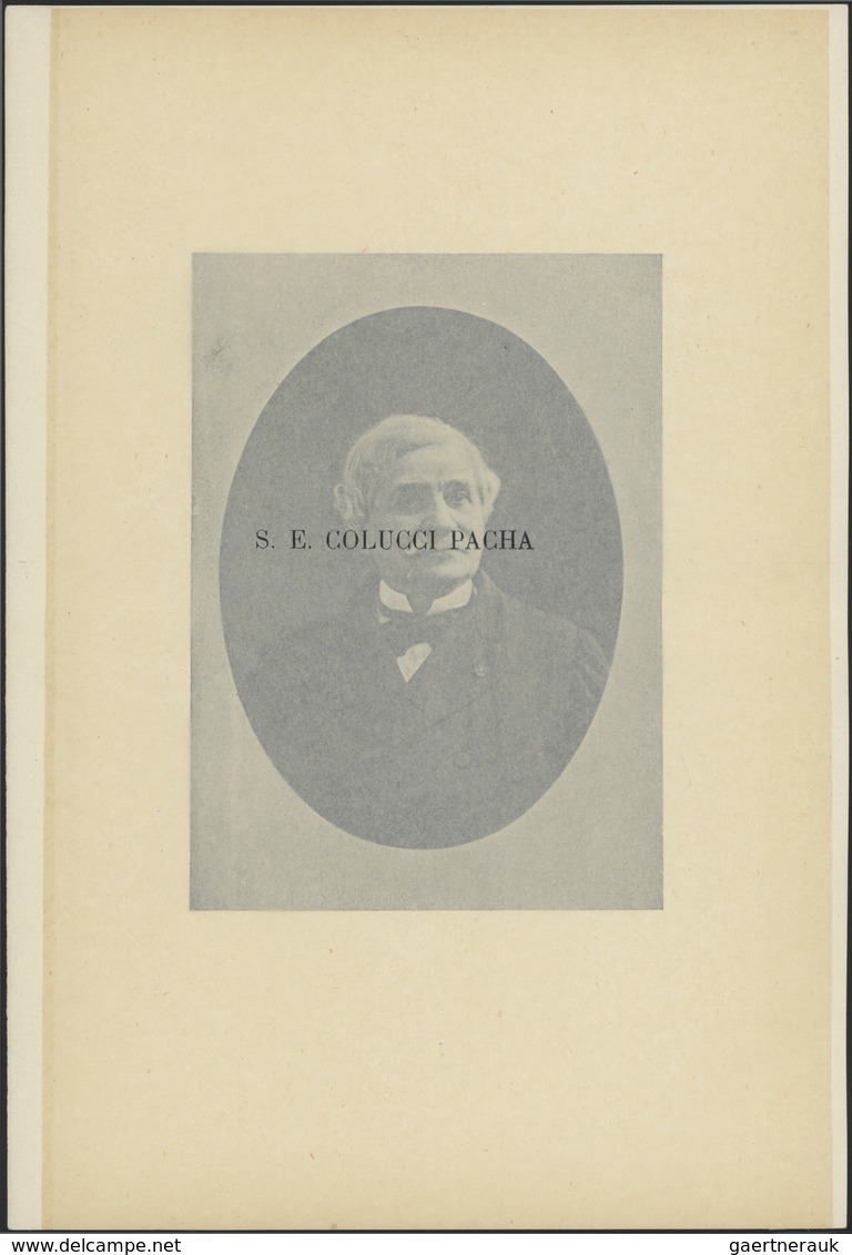 Ägypten: 1900-40, Album Containig Old Printings Of Ismail Pacha, Mariette Pacha, Abbas Helmy Pacha, - 1866-1914 Ägypten Khediva