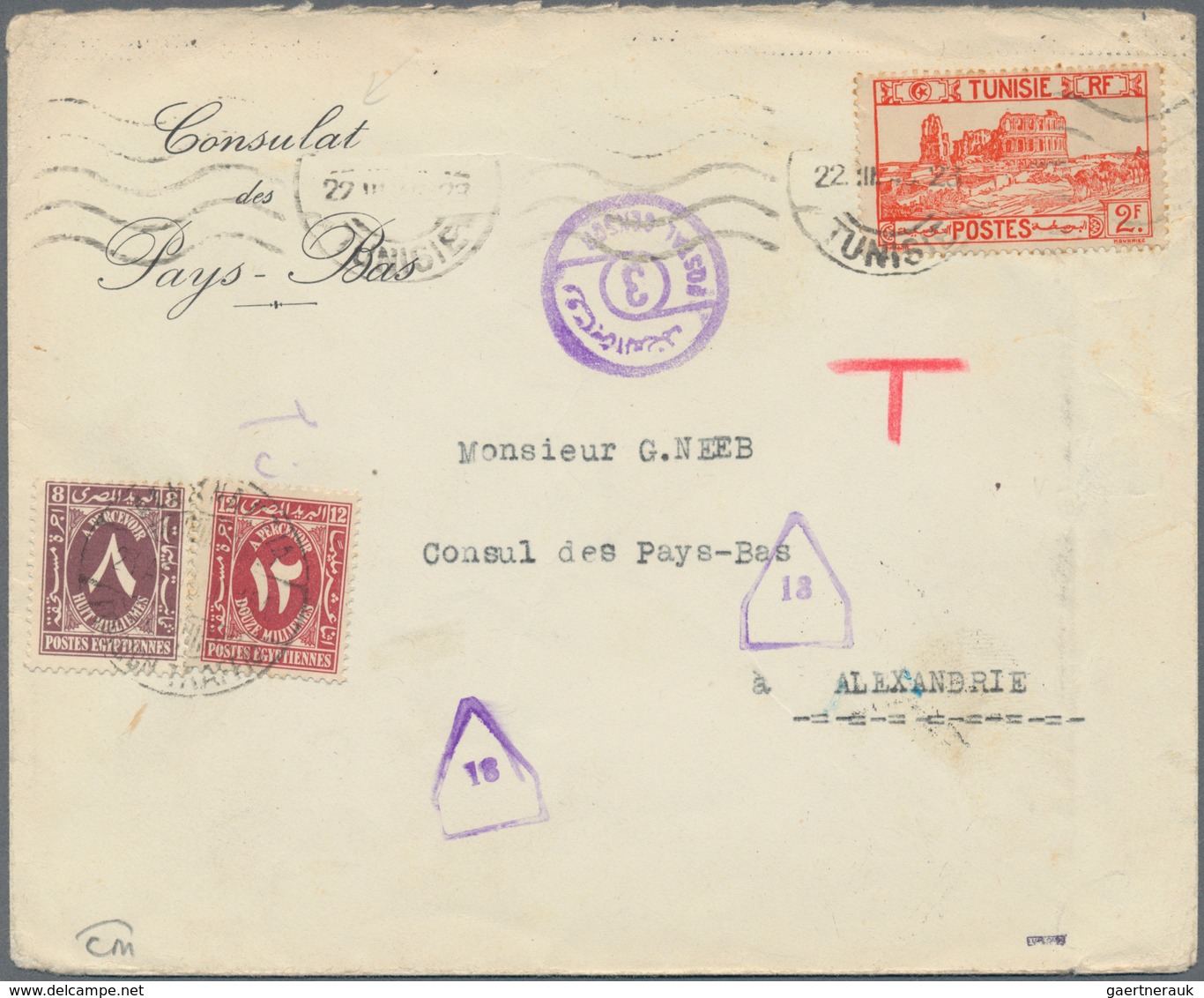 Ägypten - Portomarken: 1894 from ca., comprehensive collection with ca.40 covers, cards and statione