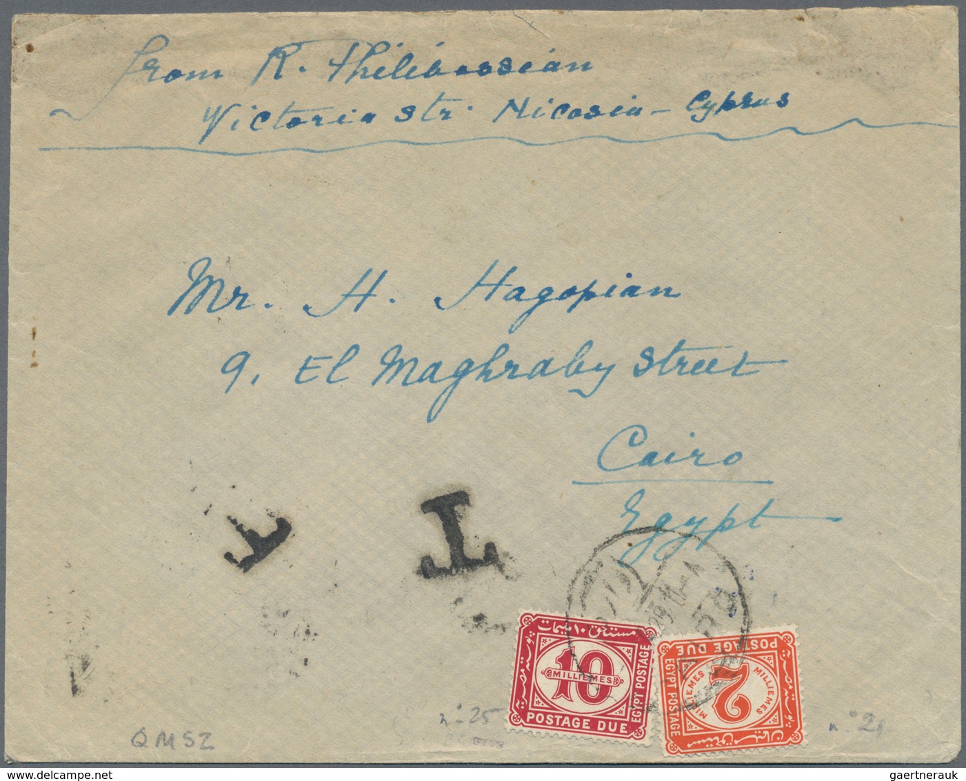 Ägypten - Portomarken: 1894 from ca., comprehensive collection with ca.40 covers, cards and statione