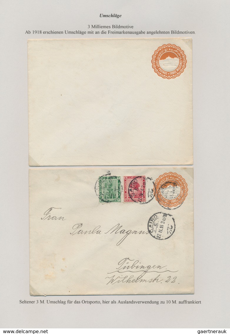 Ägypten - Ganzsachen: 1879-1950's: Collection of more than 360 postal stationery cards, envelopes, l