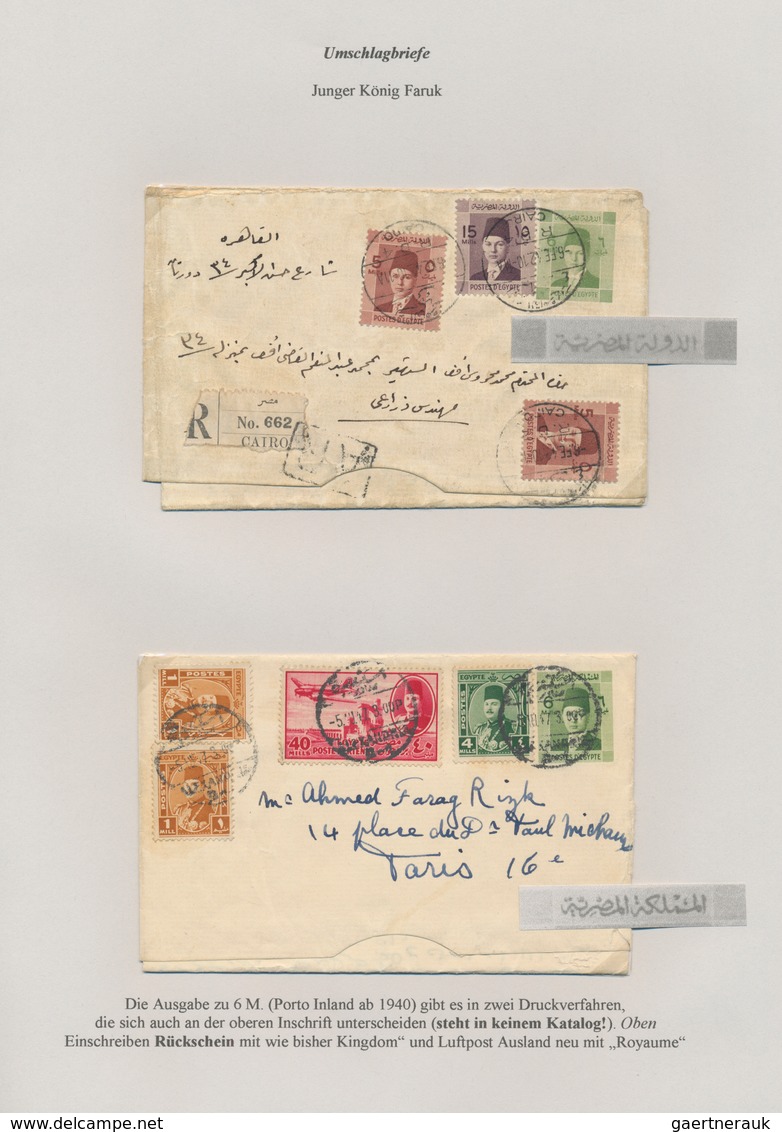 Ägypten - Ganzsachen: 1879-1950's: Collection of more than 360 postal stationery cards, envelopes, l