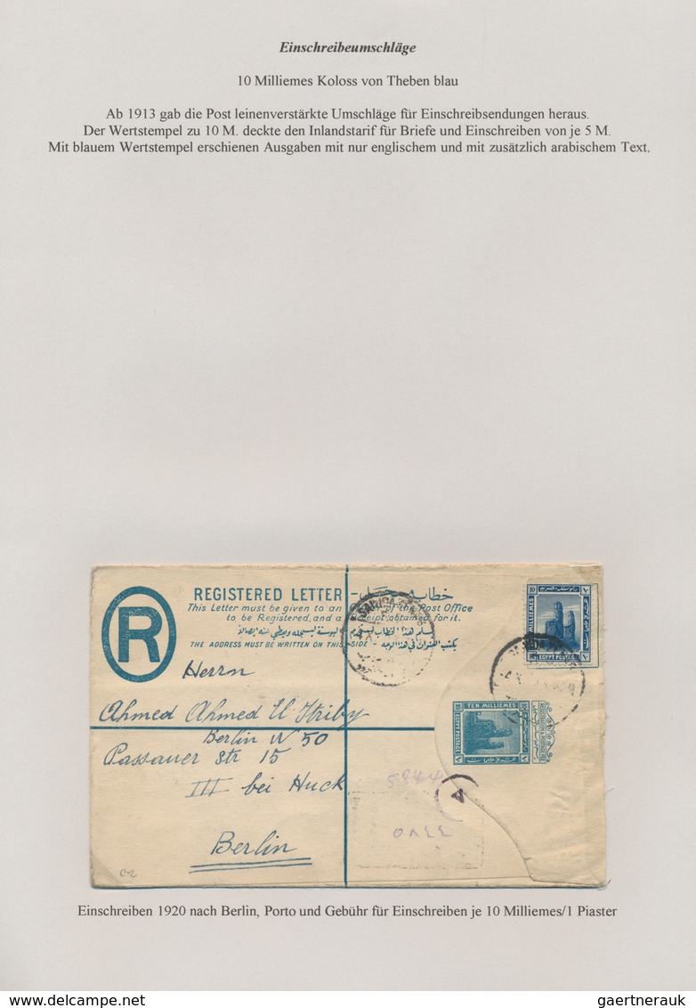 Ägypten - Ganzsachen: 1879-1950's: Collection of more than 360 postal stationery cards, envelopes, l
