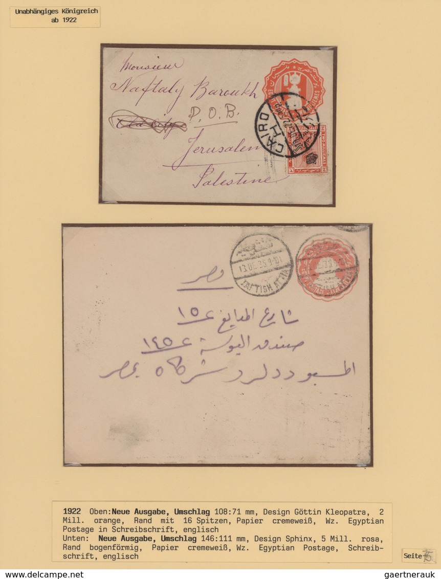 Ägypten - Ganzsachen: 1913/1921, Petty Collection Of Ten Stationeries (eight Unused, Two Used) Compr - Otros & Sin Clasificación