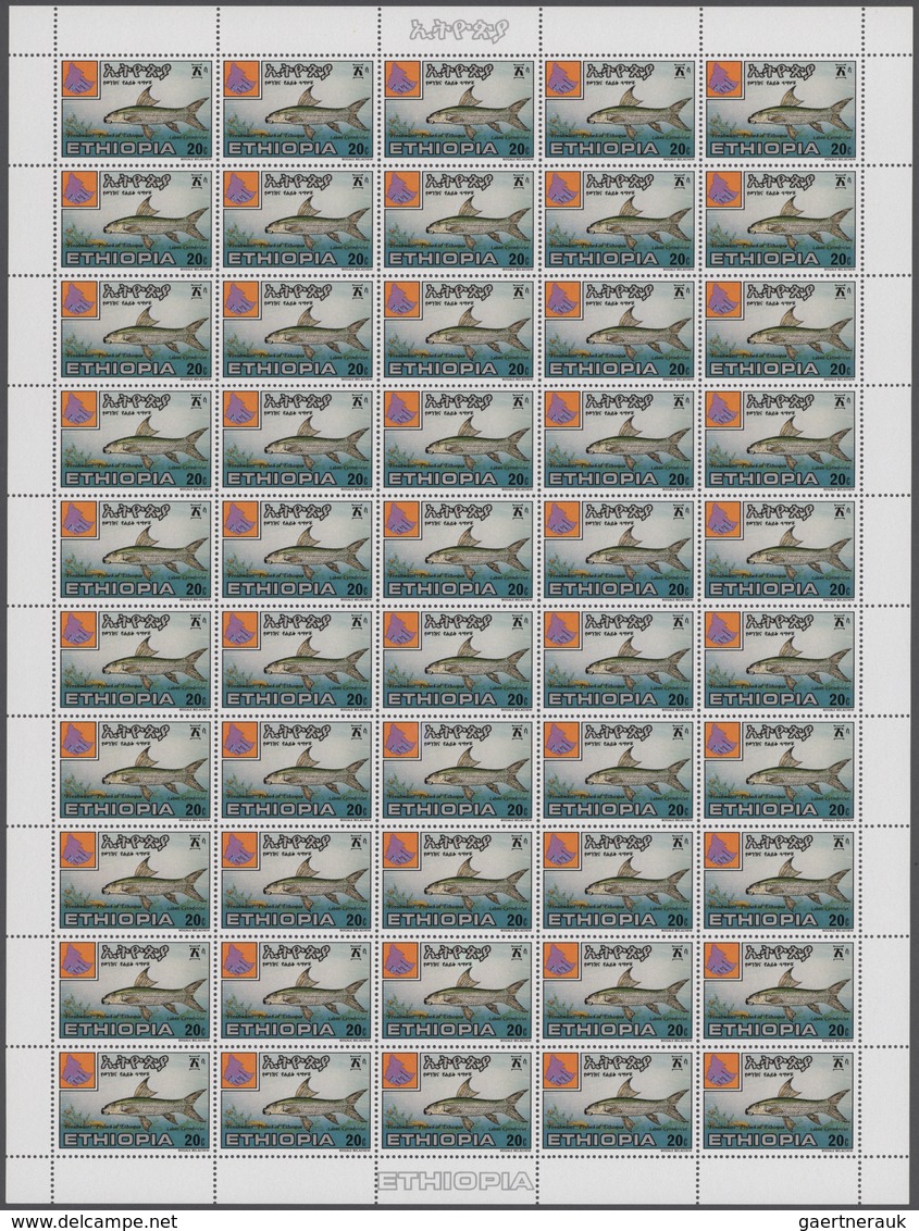 Äthiopien: 1970/1989, Big Investment Accumulation Of Full Sheets And Part Sheets. Varying Quantity: - Ethiopië