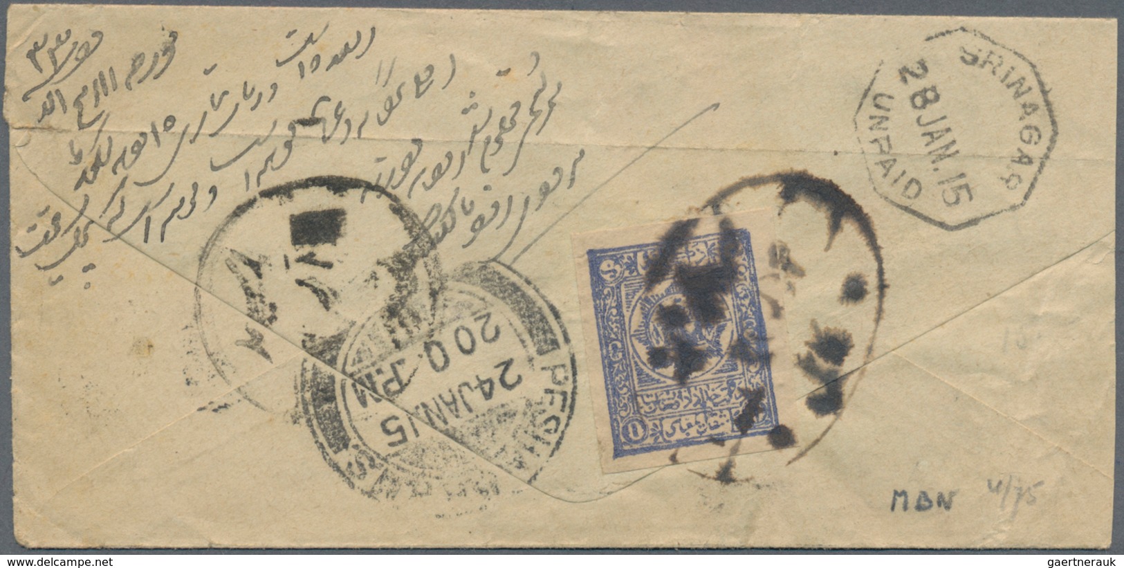 Afghanistan: 1871-1932, Collection Of 44 Covers, Or Parts Of Covers, And Postal Stationery Items, Mo - Afganistán