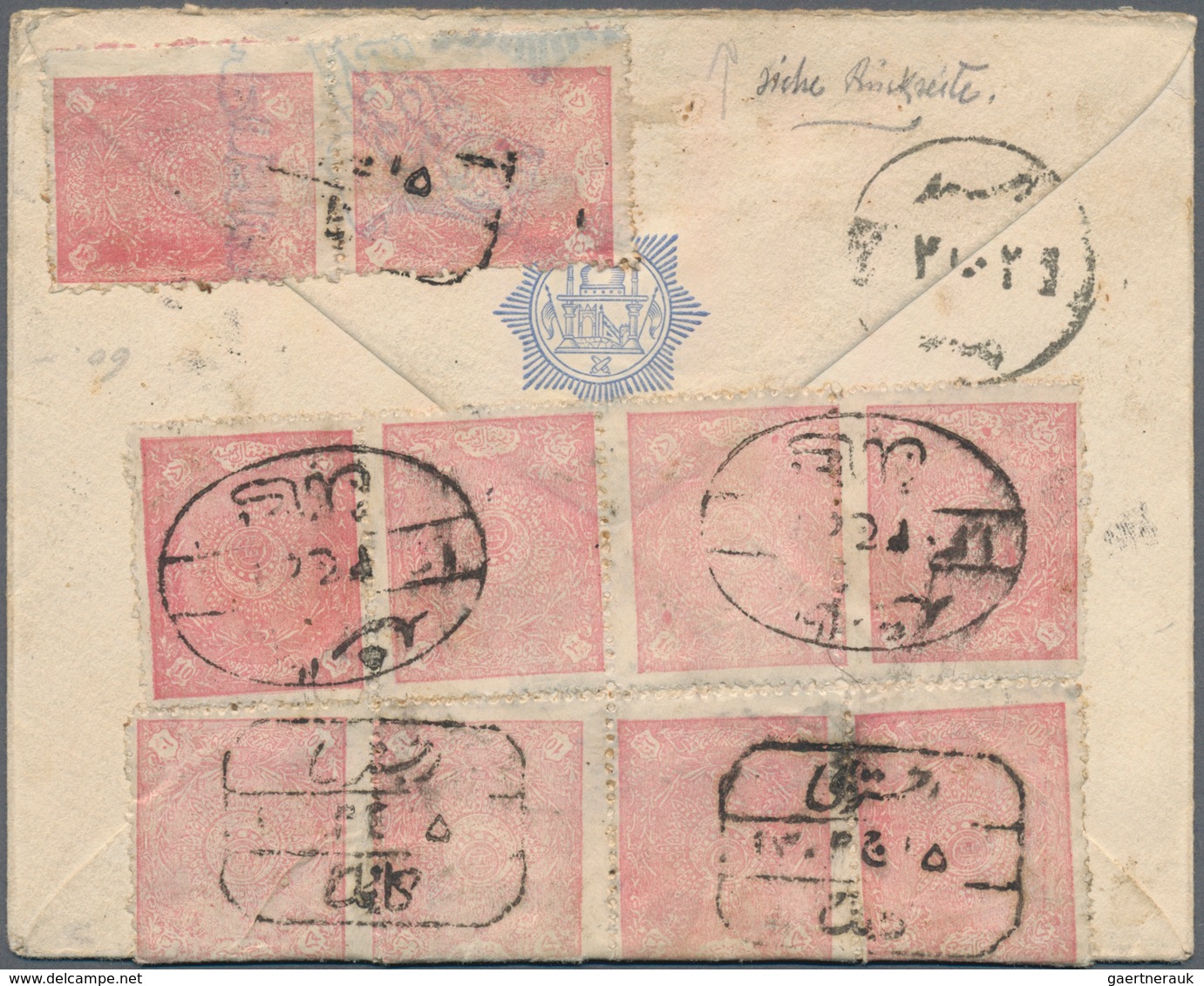 Afghanistan: 1871-1932, Collection Of 44 Covers, Or Parts Of Covers, And Postal Stationery Items, Mo - Afganistán