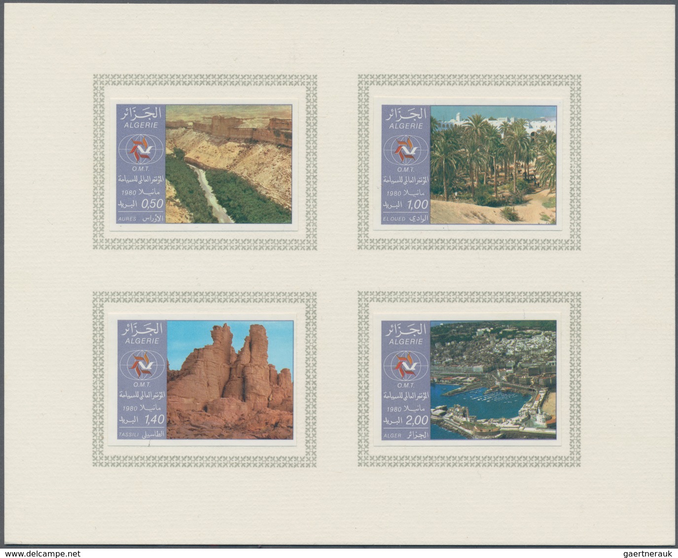 Algerien: 1969/2001, Collection Of Apprx. 132 Different Epreuve De Luxe/presentation Cards. - Brieven En Documenten