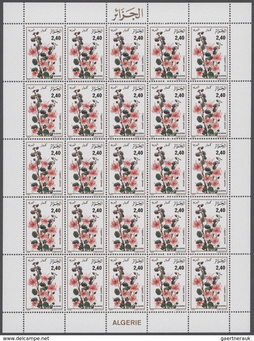 Algerien: 1974/1986, Big Investment Accumulation Of Full Sheets And Part Sheets. Varying Quantity. W - Storia Postale