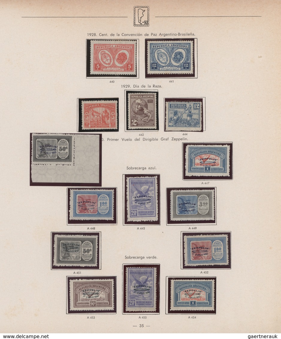 Argentinien: 1856/1998, Extraordinary Mainly Mint Collection In Three Albums, Well Collected Through - Autres & Non Classés