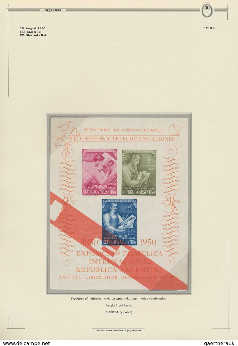 Argentinien: 1950, International Stamp Exhibition Buenos Aires "EFIRA", Specialised Collection On 47 - Andere & Zonder Classificatie