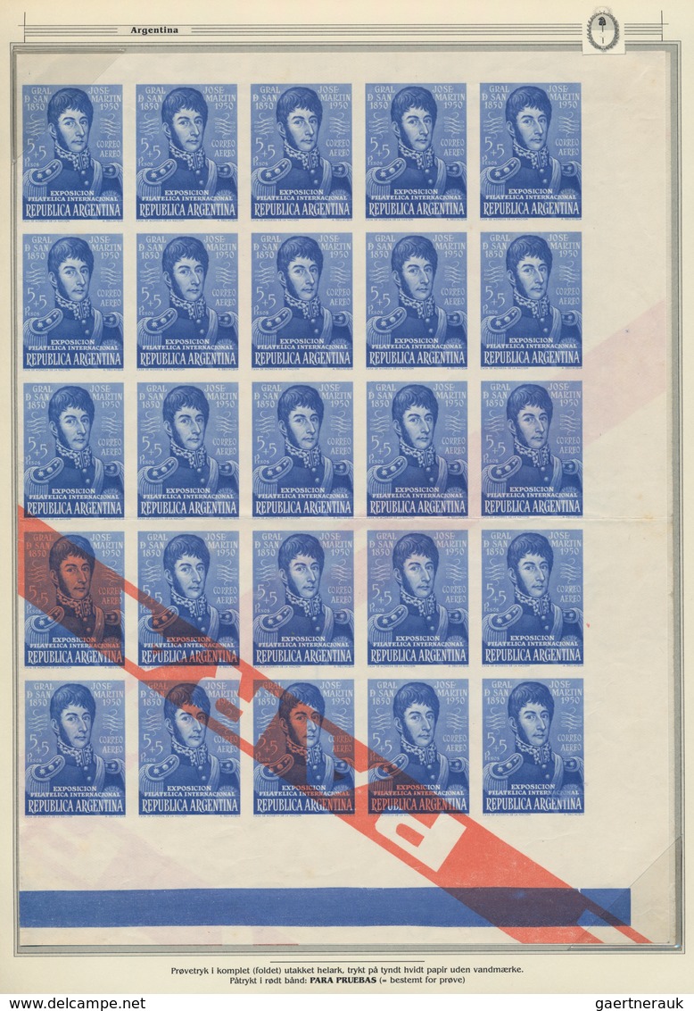 Argentinien: 1950, International Stamp Exhibition Buenos Aires "EFIRA", Specialised Collection On 47 - Andere & Zonder Classificatie