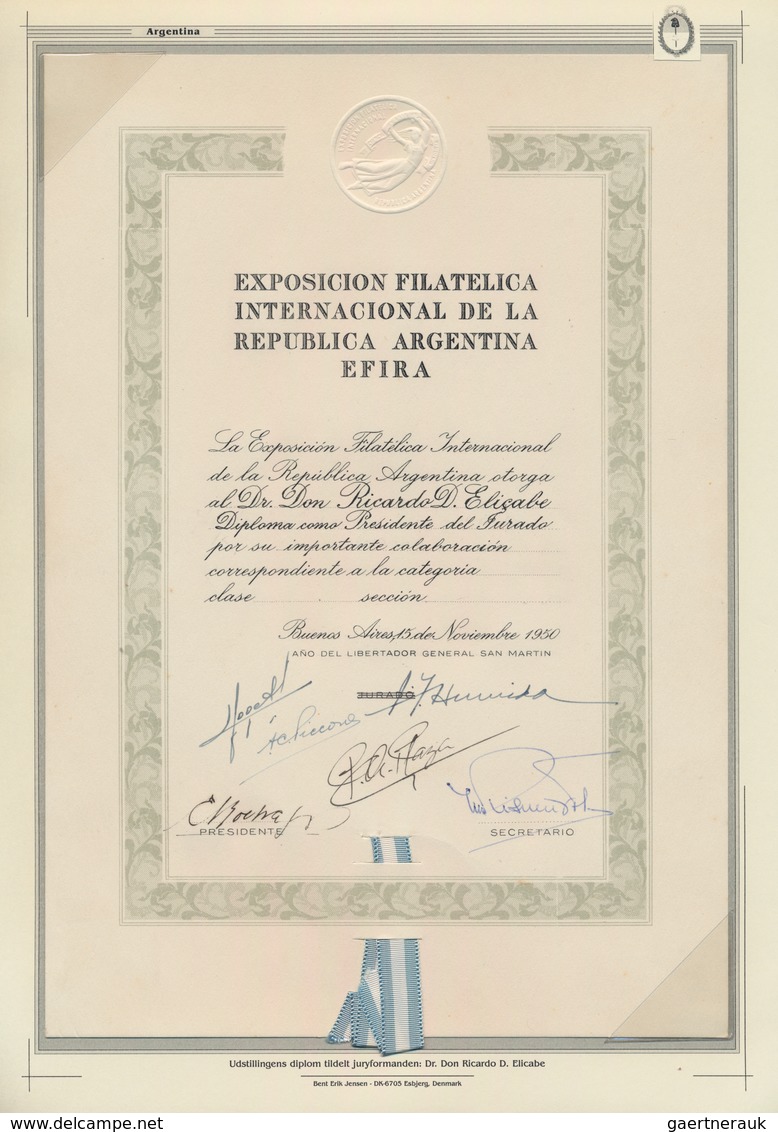 Argentinien: 1950, International Stamp Exhibition Buenos Aires "EFIRA", specialised collection on 47