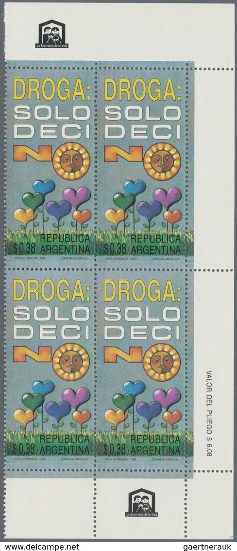 Argentinien: 1985/1993 (ca.), Accumulation Of Mostly Thematic Stamps And Miniature Sheets Incl. Flow - Andere & Zonder Classificatie