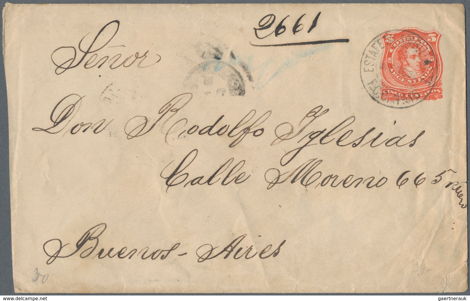 Argentinien - Ganzsachen: 1876/1952 holding of ca. 140 unused and used postal stationery envelopes,